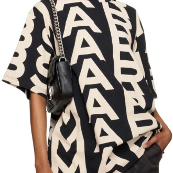 Marc Jacobs Tops - NEW! Marc Jacobs The Monogram Big Tee -Unisex -BLACK/IVORY
